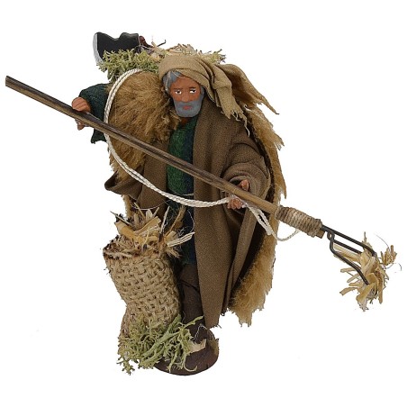 Granjero con horca 10 cm Mundo Pesebre