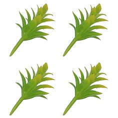 Conjunto de 4 arbustos amarillo-verdes sin base h 3,5 cm Mondo Presepi
