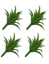 Set of 4 green bushes without base h 3,5 cm