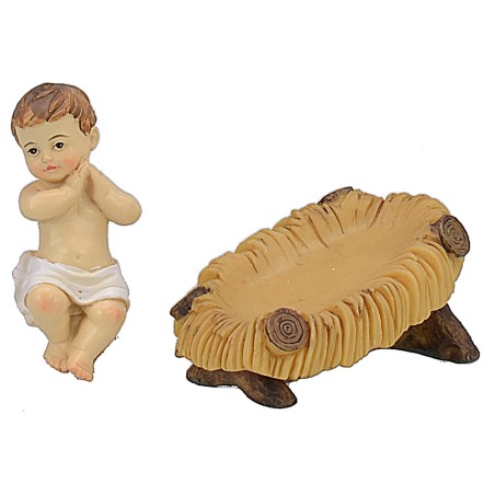 Natività 5 soggetti in resina cm 20 Mondo Presepi