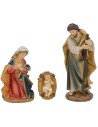 Natività 3 soggetti in resina cm 20