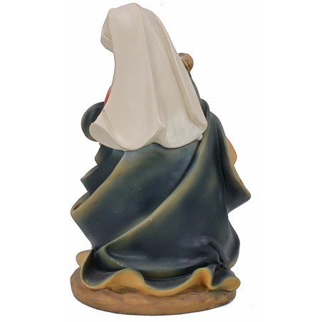 Madonna inginocchiata in resina serie 25 cm Mondo Presepi