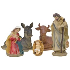 Natività 5 figure in resina cm 20 Mondo Presepi