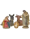 Natività 5 figure in resina cm 20
