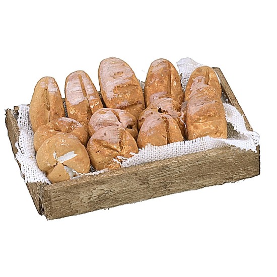 Wooden box with bread cm 5X4x1,2 h.