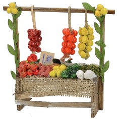 Bancarella del fruttivendolo cm 13,5x5x13,2 h 2