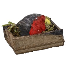 Cassetta in legno con pesce spada cm 4x2,7x2,6 h Mondo Presepi 2