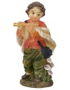 Bambino con flauto in resina serie 9 cm