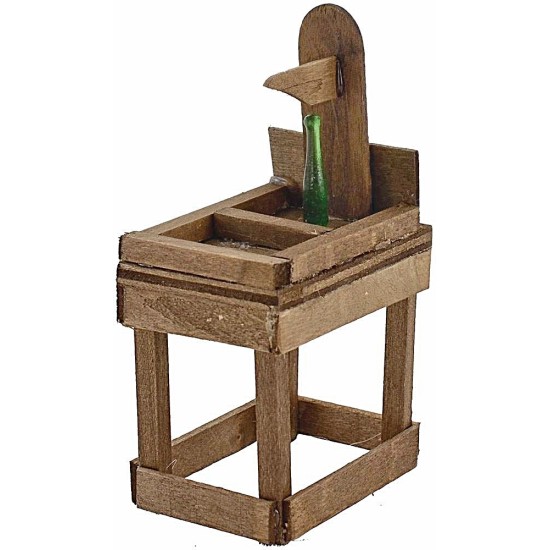 Banco tappa bottiglie in legno Mondo Presepi