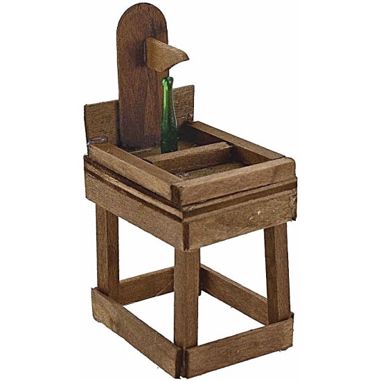 Banco tapón de botellas de madera Mundo Pesebres