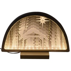 Escenario Natividad y Reyes Magos 3D con luz blanca cálida cm 2