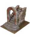 Staircase with arch for Nativity Scene cm 14,5x19,5x17 h