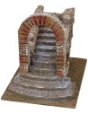 Staircase with arch for Nativity Scene cm 14,5x19,5x17 h