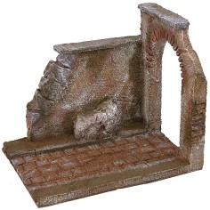 Strada con arco componibile cm 17,5x24x20 h Mondo Presepi 2