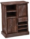 Aparador de madera envejecida cm 10x5,8x13 h