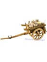 Carro in legno con sacchi cm 40x16x15 Mondo Presepi