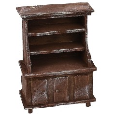 Credenza in legno antichizzato cm 8,7x4,7x12 h Mondo Presepi 2