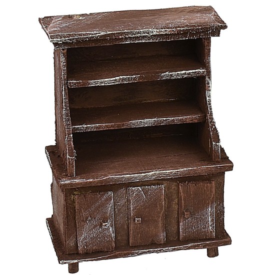 Credenza in legno antichizzato cm 8,7x4,7x12 h Mondo Presepi