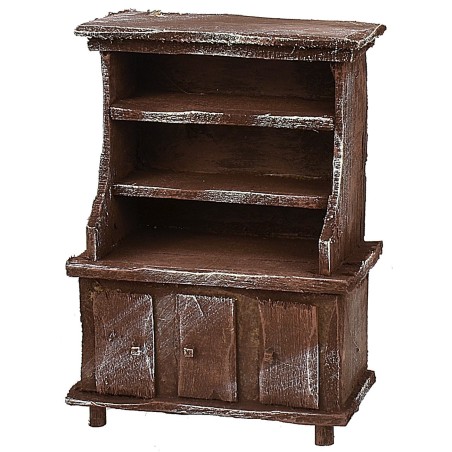 Credenza in legno antichizzato cm 8,7x4,7x12 h Mondo Presepi