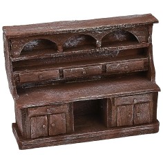 Credenza in legno antichizzato cm 15,1x4,8x11,7 h Mondo Presepi 2