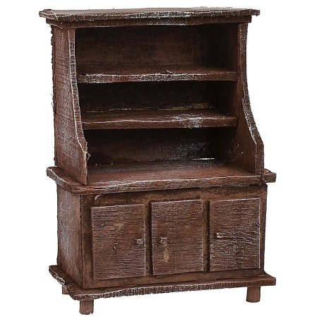 Credenza in legno antichizzato cm 10x5,7x14,1 h Mondo Presepi