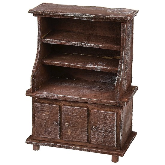 Aparador de madera envejecida cm 10x5,7x14,1 h Mundo Belenes