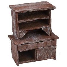 Credenza in legno antichizzato cm 11x6x13 h 2