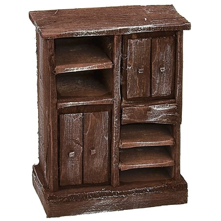 Mueble de cocina de madera envejecida cm 8,5x5x11 h Mundo