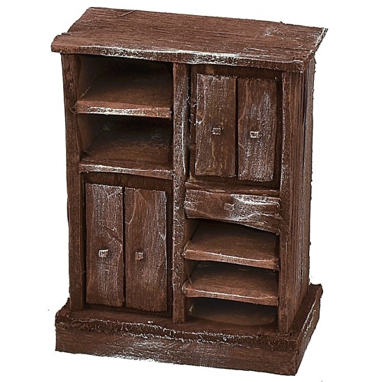 Mueble de cocina de madera envejecida cm 8,5x5x11 h Mundo