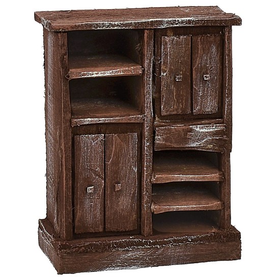 Mueble de cocina de madera envejecida cm 8,5x5x11 h Mundo