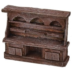Aparador de madera envejecida cm 9x2,5x7,5 h Mondo Presepi 2