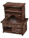 Aparador de madera envejecida cm 5,5x3x6,5 h Mondo Presepi