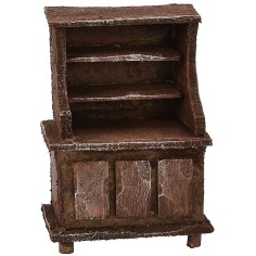 Credenza in legno antichizzato cm 5x3x7,5 h Mondo Presepi