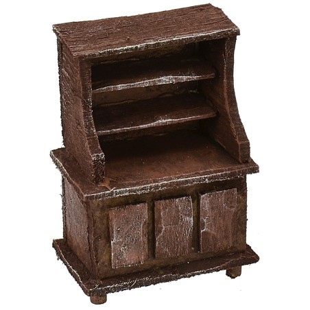 Credenza in legno antichizzato cm 5x3x7,5 h Mondo Presepi
