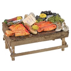 Banchetto con pesce assortito cm 9,5x5,7x5 h 2