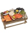 Banchetto con pesce assortito cm 9,5x5,7x5,5 h