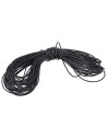 Black unipolar cable 0.2 skein of 20 meters