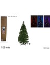 Albero fibra ottica multicolor h 100 cm a 113 punte