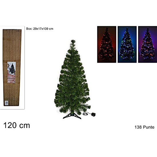 Multicolor fiber optic shaft h 120 cm with 138 tips