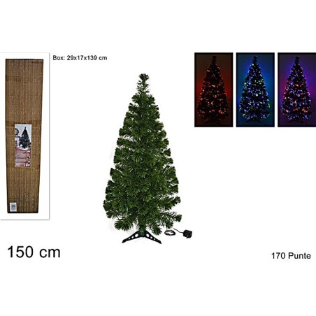 Multicolor fiber optic shaft h 150 cm with 178 tips