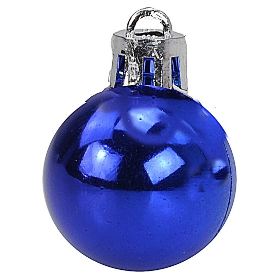 Set 10 palline blu ø 3 cm per albero di Natale