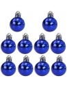 Juego de 10 bolas azules de ø 3 cm para árbol de Navidad.
