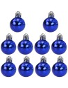 Set 10 palline blu ø 3 cm per albero di Natale