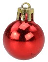 Juego de 10 bolas rojas ø 3 cm para árbol de Navidad