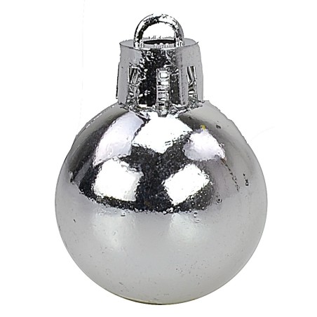 Set 10 palline argento ø 3 cm per albero di Natale Mondo Presepi