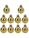 Set 10 palline oro ø 3 cm per albero di Natale