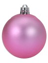 Conjunto de 24 bolas rosas de ø 6-7 cm para árbol de Navidad.