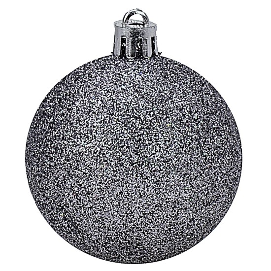 Set 24 palline piombo ø 6-7 cm per albero di Natale