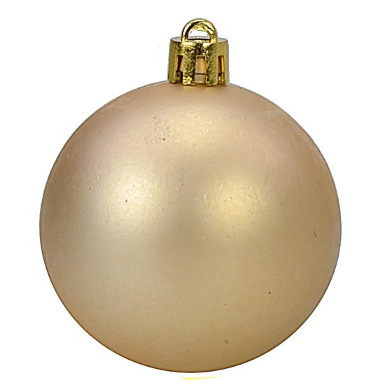 Set 24 palline champagne ø 6-7 cm per albero di Natale