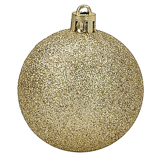 Set 24 palline champagne ø 6-7 cm per albero di Natale